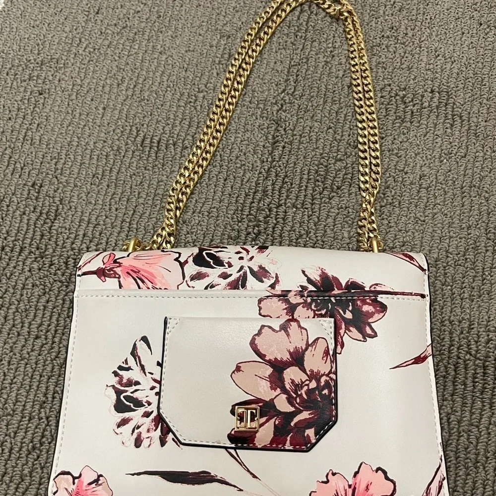 Mara Leather Floral Shoulder Bag - Picture 2 of 5